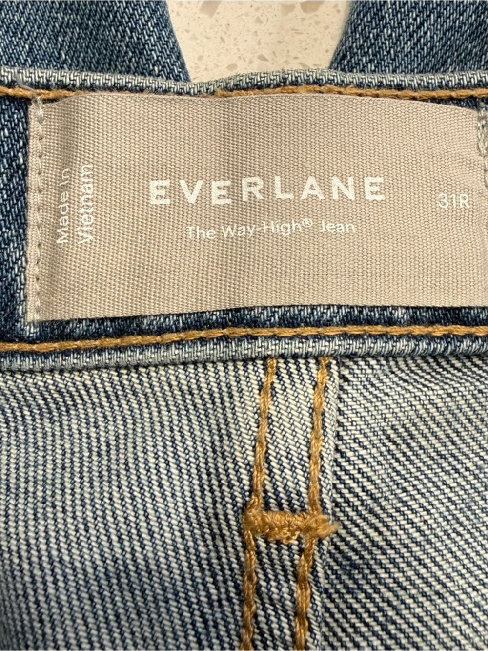 Everlane Way High Jean Distressed Raw Hem High Rise 31 NWT - Picture 4 of 15